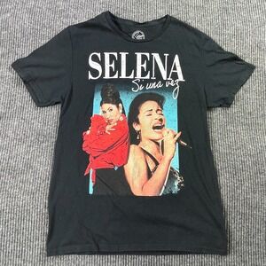 Selena T Shirt Women's Small S Black Modern Short Sleeve‎ Rock Pop Music Casual